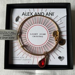 Alex and Ani Red Crystal Bracelet